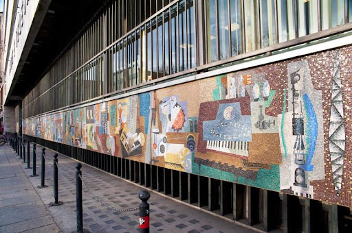 Palazzo delle Poste in Piazza della LibertÃ  - Mosaico di Gino Severini | Amis ad LisÃ²ndria - Tra Tani e Burmia