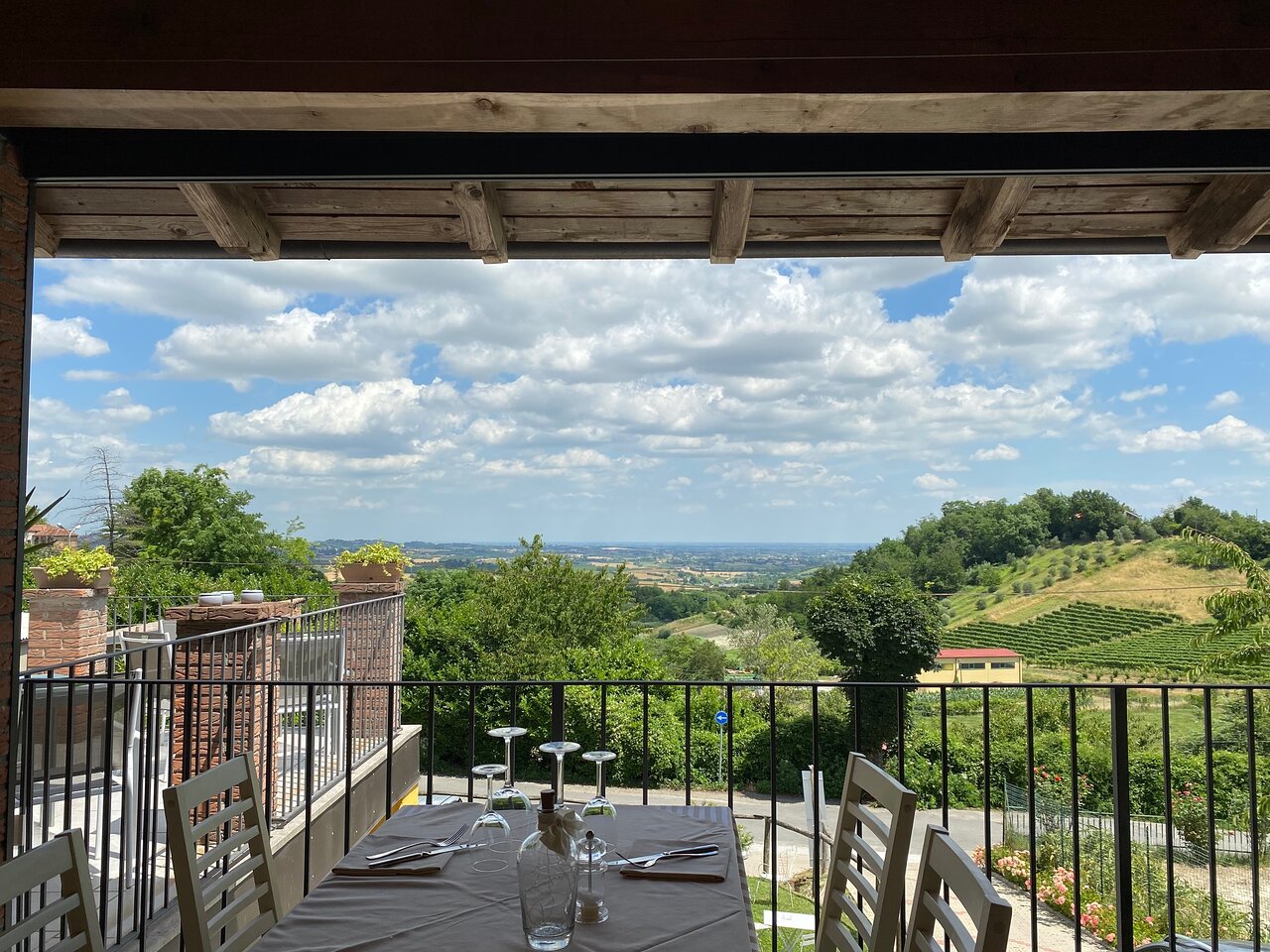 panorama dalla terrazza - Foto di Trattoria Panoramica ...