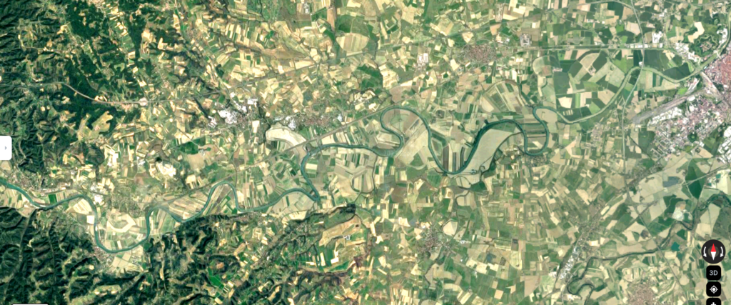 Meandri del Tanaro fra la Cittadella a valle e Rocchetta Tanaro