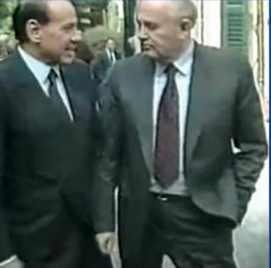 Silvio Berlusconi con Mikhail Gorbaciov a Villa San Martino, 1993