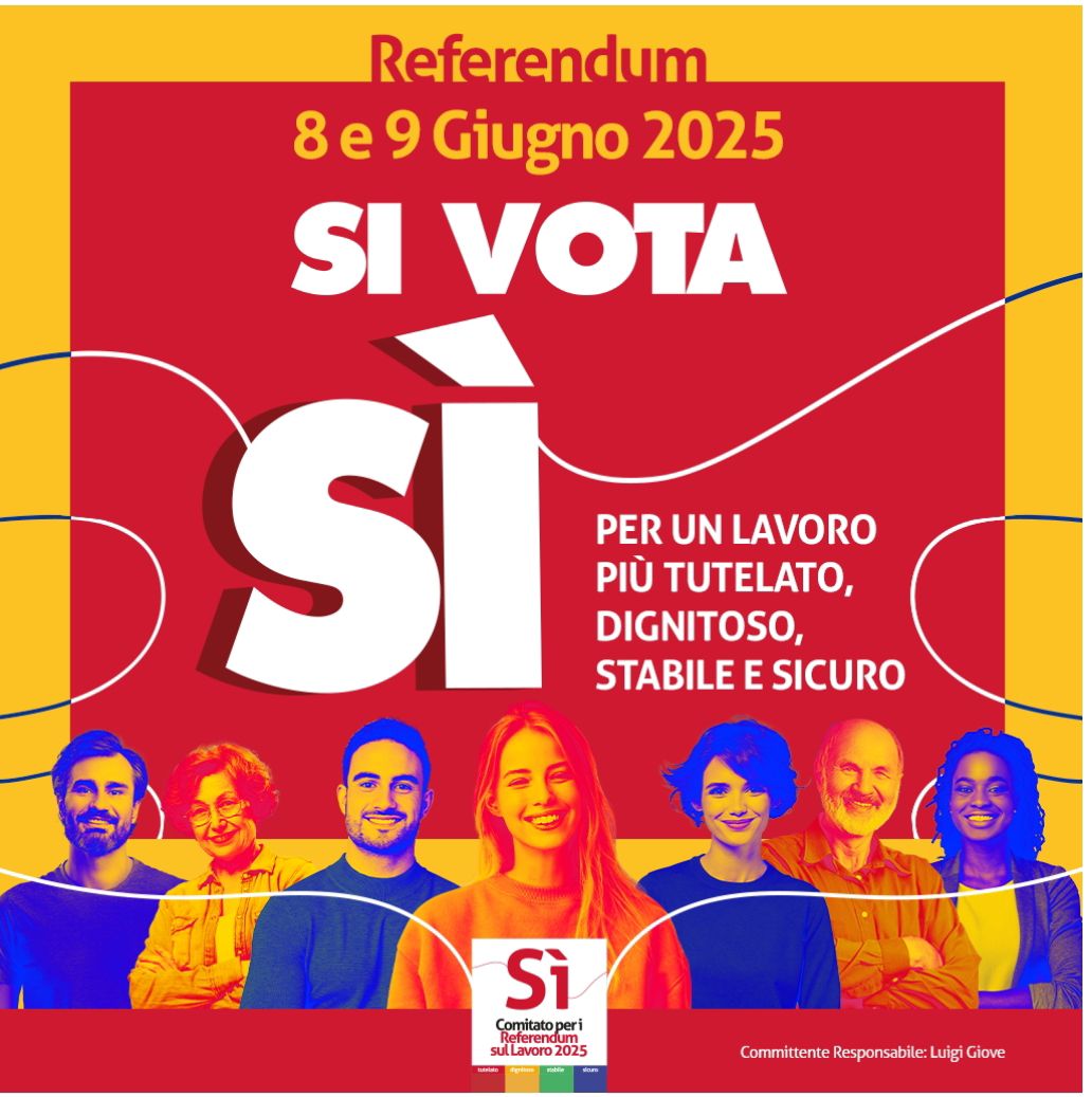 8 e 9 giugno i Referendum per i diritti del Lavoro