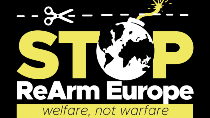 NO al RIARMO - Pace Welfare